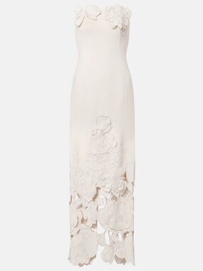 LEO LIN Rayna Appliqué Bustier Maxi Dress - 4